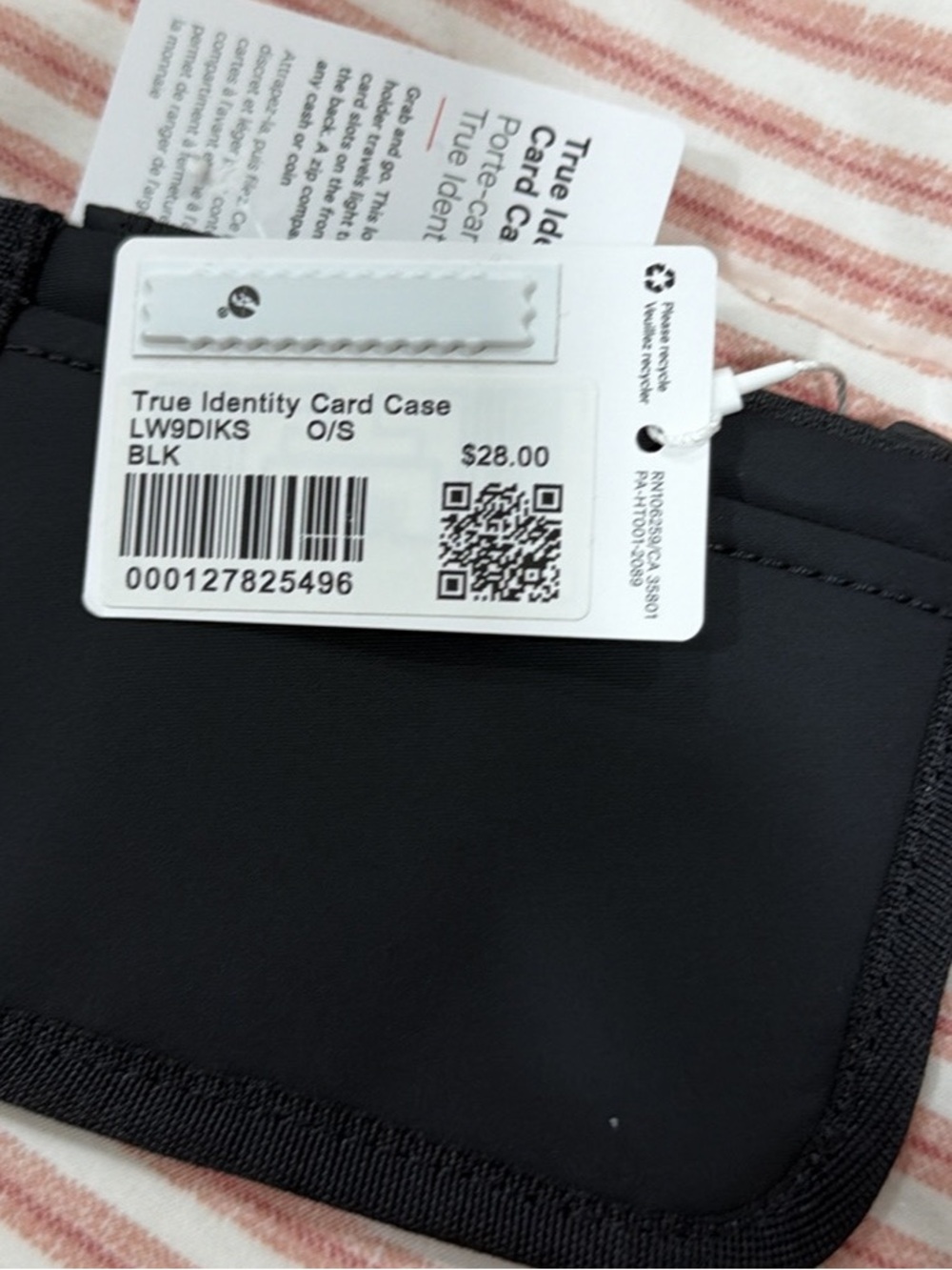 lululemon athletica True Identity Card Case - Black